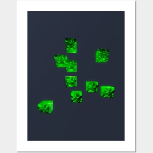 Emerald Ore - 3D Posters and Art